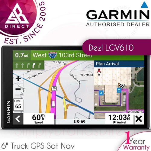Garmin dezl lgv610 lkw gps - lgv610, 6"